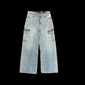 GAP Denim Cargo Pants in Light Blue